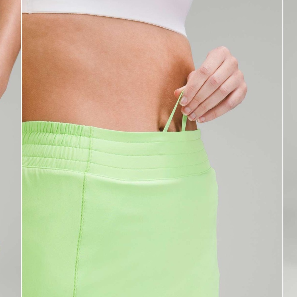 Lululemon Hotty Hot High-Rise Skirt Skort Long Scream Green Light 6 - Picture 5 of 16